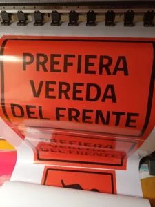 Señalética de obra temporal 1