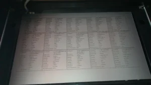 Placas lamicoid grabadas en laser